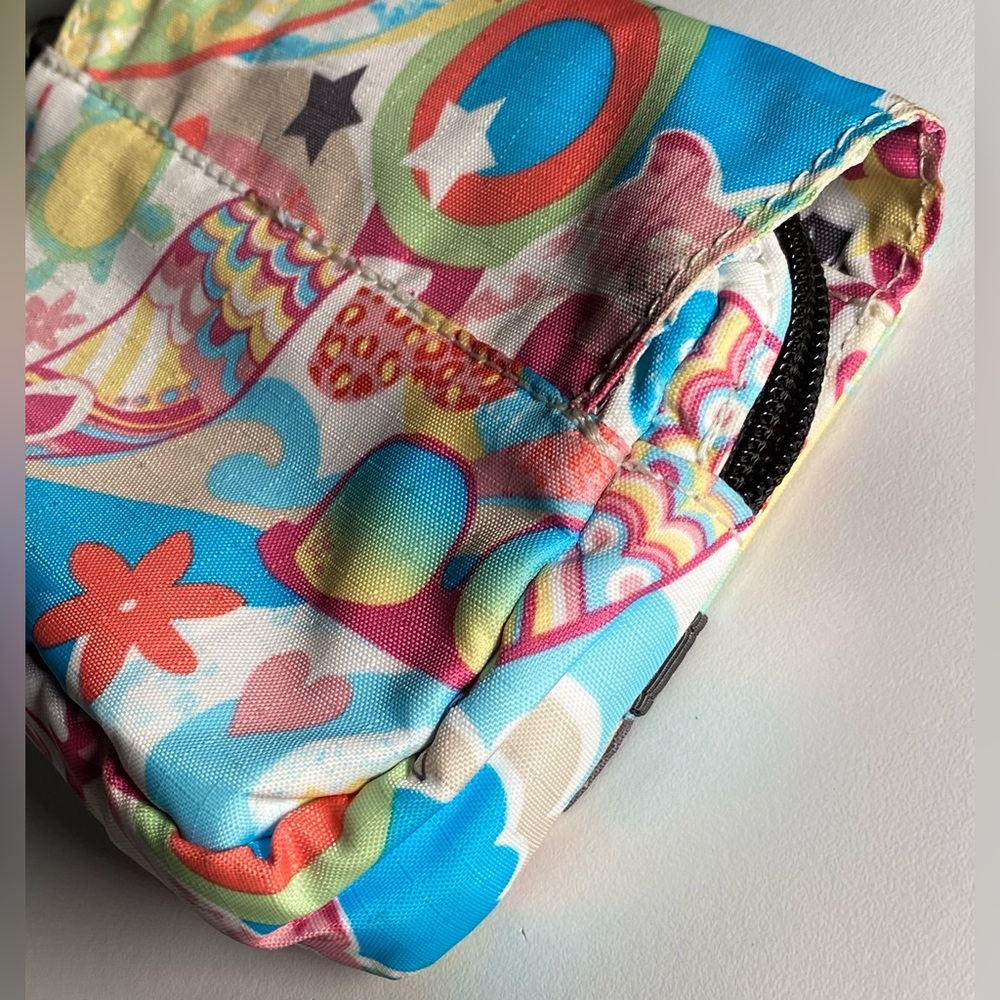 LeSportsac Multicolor Colorful Pattern Wristlet “Hawaiian Theme” With Mirror - Picture 5 of 7